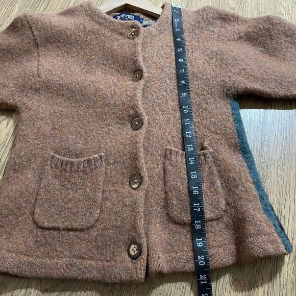 Vintage Disney Wool Snow White and The Seven Dwarfs Bashful Cardigan Sweater Siz - Picture 14 of 15